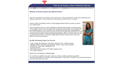Desktop Screenshot of familyandurgentcare.com